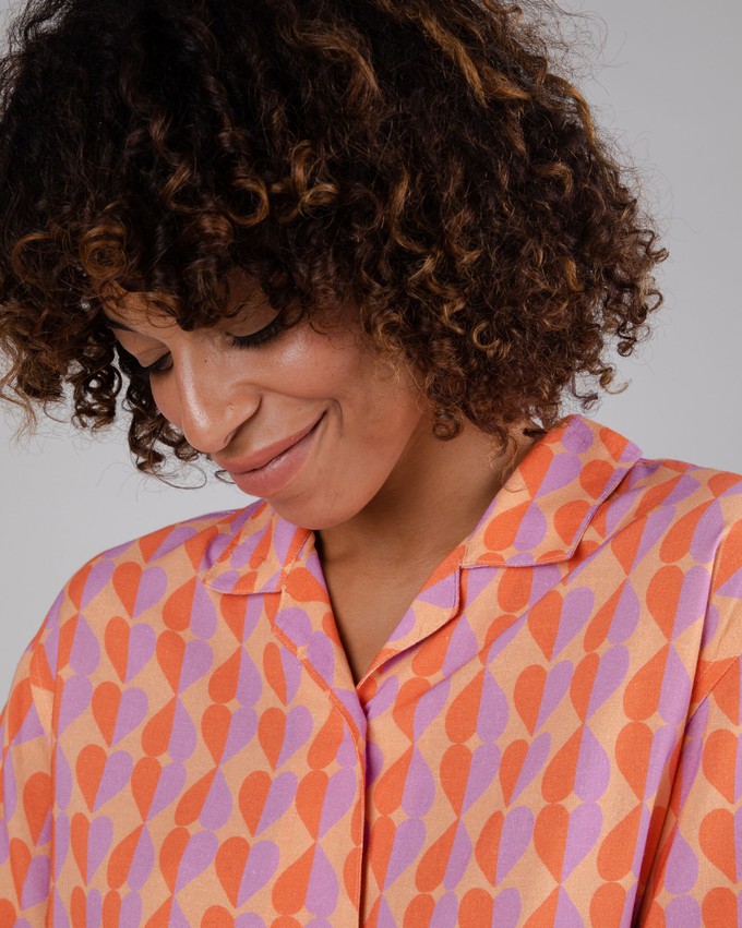 Gummie Aloha Blouse Coral from Brava Fabrics Gummie Aloha Blouse Coral from Brava Fabrics