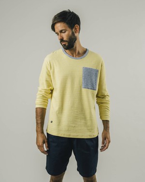 Unisex Long Sleeve T-Shirt Yellow from Brava Fabrics