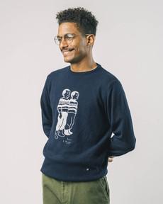 Twins Sweater Navy van Brava Fabrics