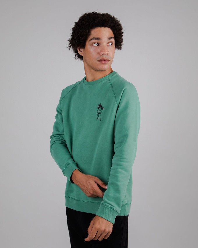 Dragon Ball Goku Sweatshirt Green from Brava Fabrics