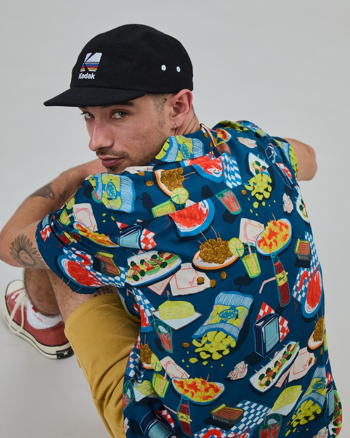 Chiringuito Aloha Shirt Blue from Brava Fabrics