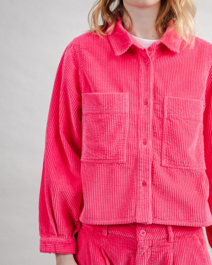 Corduroy Boxy Shirt Pink from Brava Fabrics