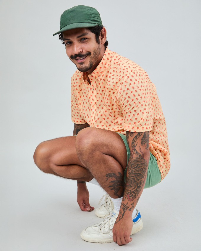 Palamos Shrimp Printed Shirt from Brava Fabrics