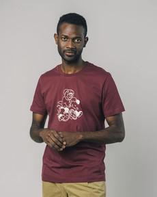 Sleigh T-Shirt Dark Porto via Brava Fabrics