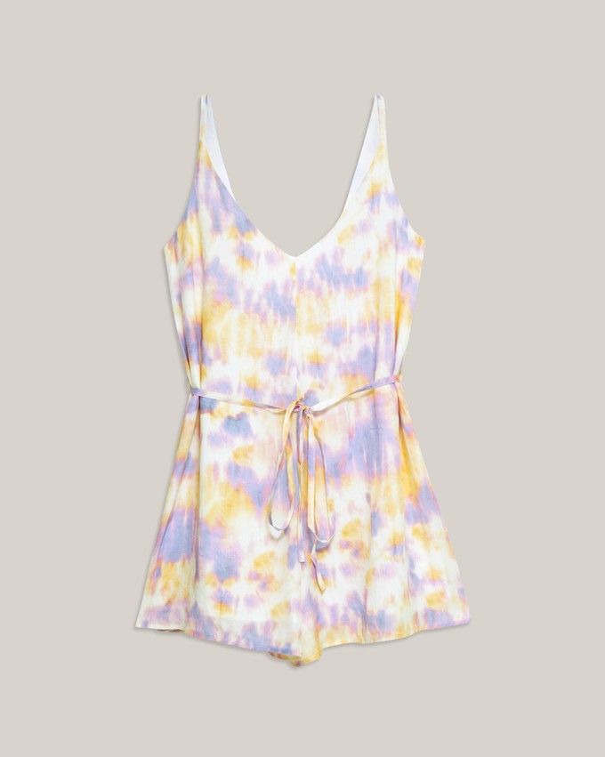 Tie Dye Short Overall Lilac from Brava Fabrics