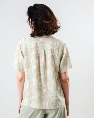 Borneo Aloha Blouse Ecru from Brava Fabrics