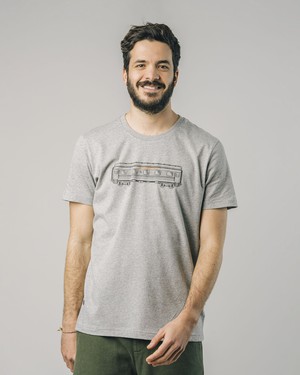 Wagon T-Shirt Grey Melange from Brava Fabrics