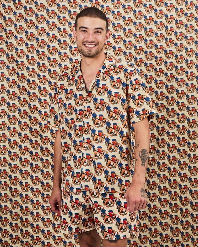 This is Spain by Martin Parr Magnum Aloha shirt from Brava Fabrics