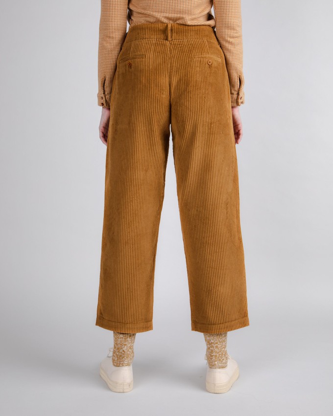 Corduroy Pleated Pants Camel from Brava Fabrics