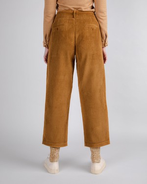 Corduroy Pleated Pants Camel from Brava Fabrics