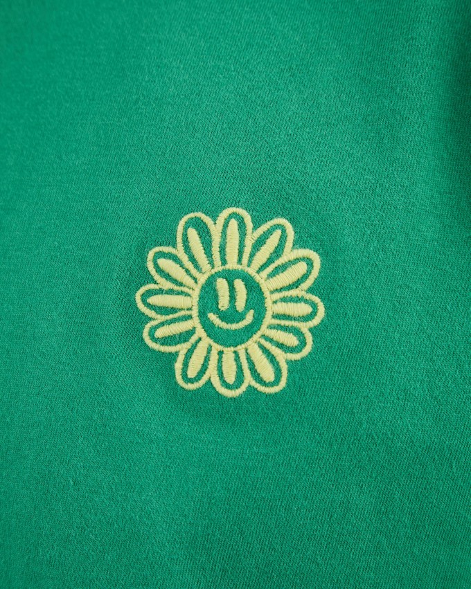 Asis Percales Daisy T-Shirt Green from Brava Fabrics