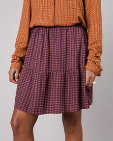 Eyes Short Skirt Prune via Brava Fabrics