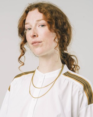 Ribbon Blouse Off White from Brava Fabrics