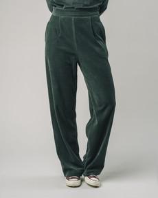 Corduroy Oversized Pants Forest Green via Brava Fabrics