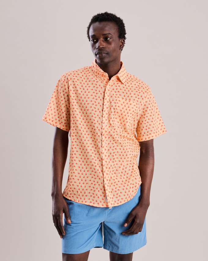 Palamos Shrimp Printed Shirt from Brava Fabrics
