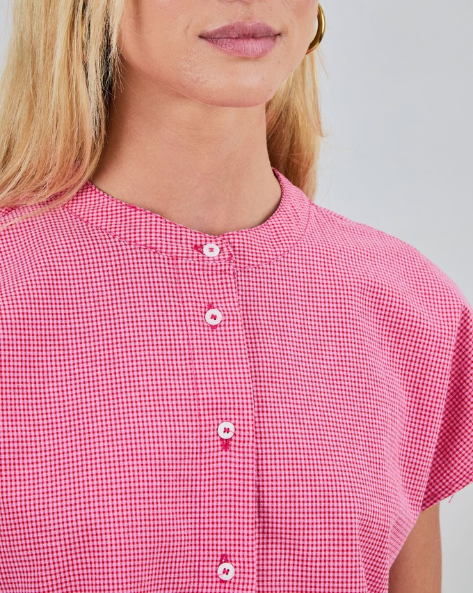 Checks Sleeveless Blouse Pink from Brava Fabrics