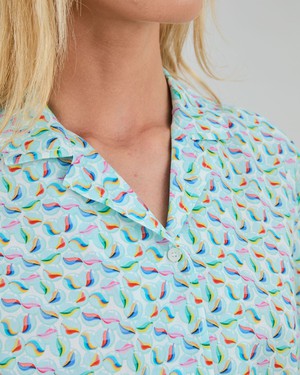 Marbles Aloha Blouse White from Brava Fabrics