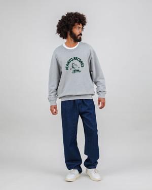 Peanuts Records Sweatshirt Grey from Brava Fabrics