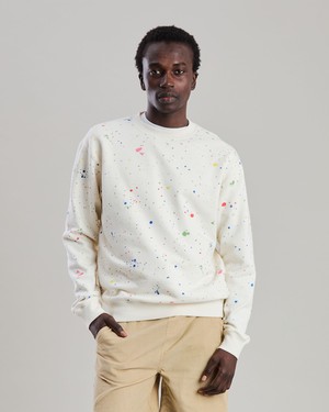 Splash Paint Sweatshirt Ecru from Brava Fabrics