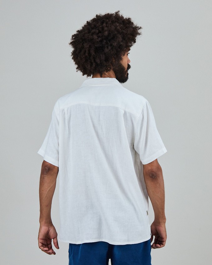 Chiringuito Embroidery Aloha Shirt White from Brava Fabrics