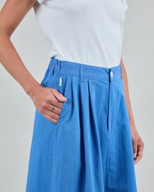 Checks Midi Skirt Blue from Brava Fabrics