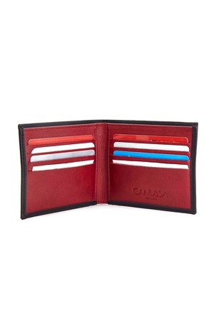 Slim wallet - Black/Red from CANUSSA