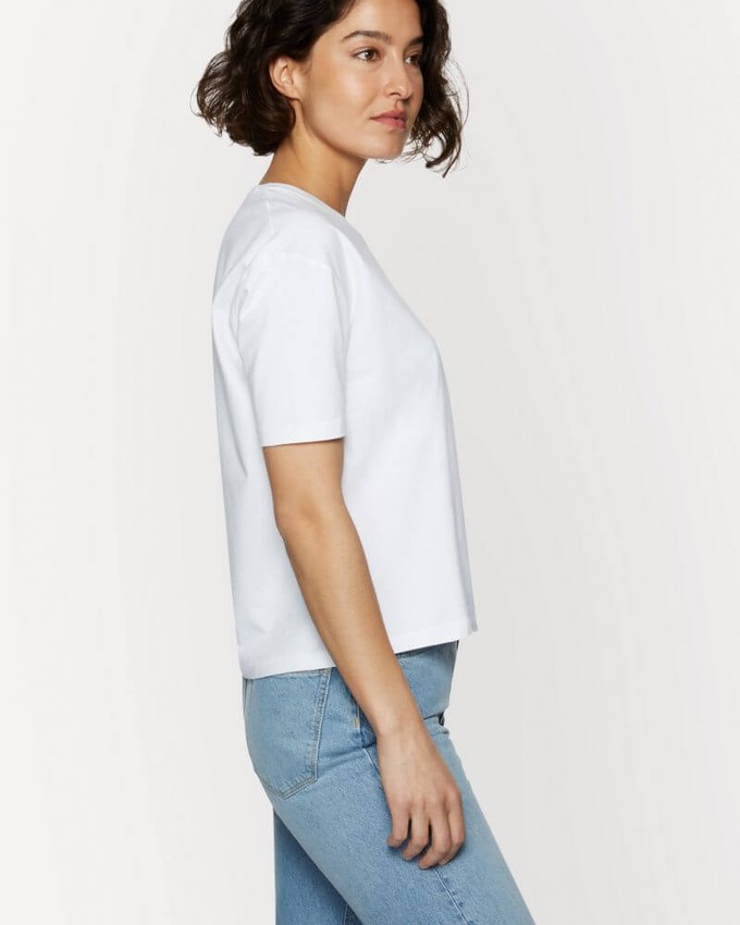 The White Cotton Tee from Charlie Mary