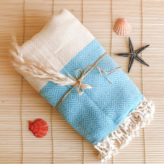 Chill Blue Turkish Towel from Chillax