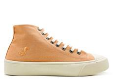 thies ® Natural Dye Cup Hi Sneaker vegan apricot (W/X) via COILEX