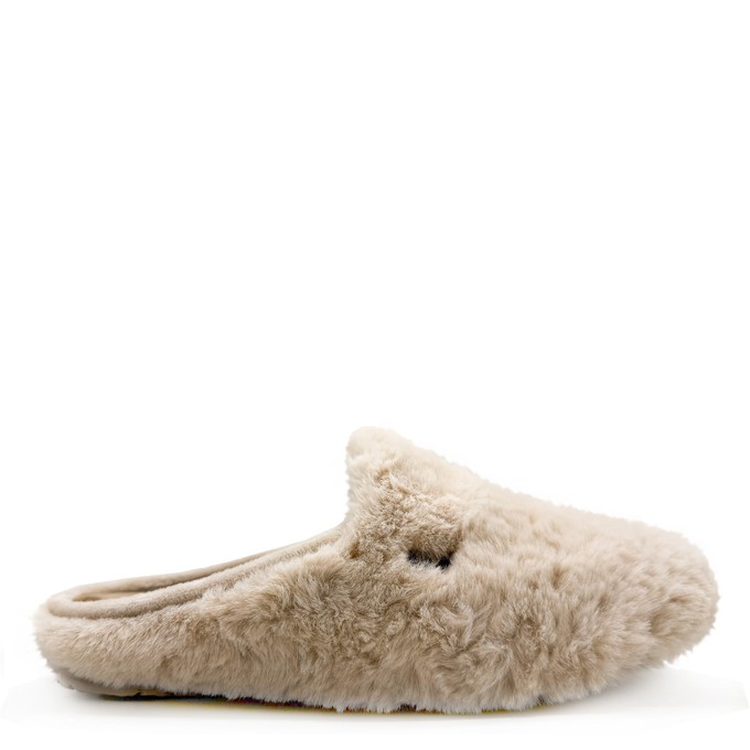 thies 1856 ® Rec Fluffy Slipper vegan beige from COILEX