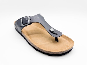 thies 1856 ® Eco Leather Thong Sandal charcoal (W/M/X) from COILEX
