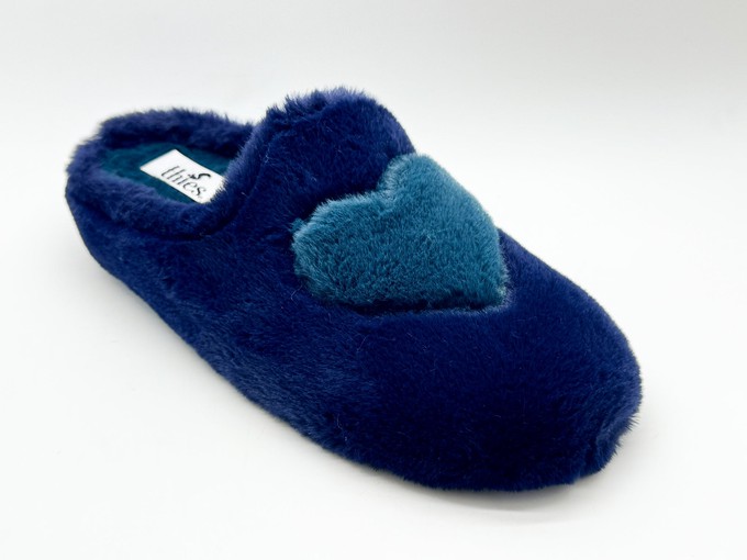 thies 1856 ® Rec Heart Slipper navy love from COILEX
