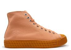 nat-2™ Mono apricot (W/X) vegan, aus Biobaumwolle, Bambus, Kork, Zuckerrohr und recycled Gummi via COILEX