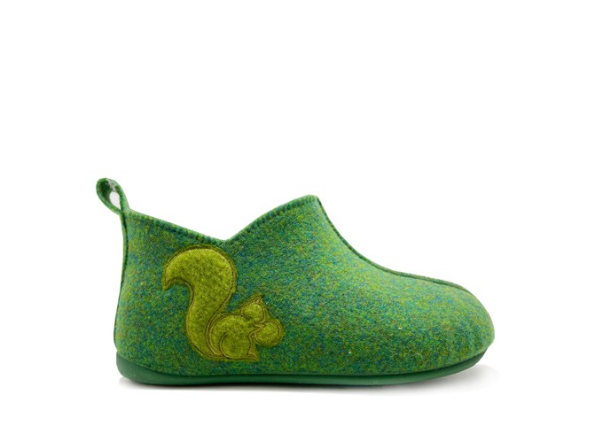 thies 1856 ® Kids PET Slipper Boot vegan green (K) from COILEX