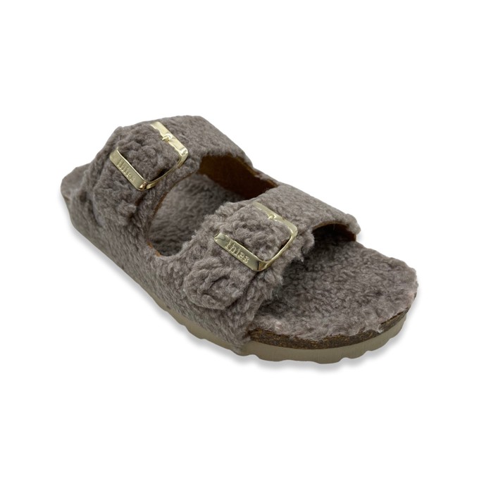 thies 1856 ® Eco Teddy Sandal vegan taupe (W/X) from COILEX