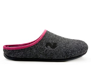 thies 1856 ® PET Piping Slipper vegan dark grey from COILEX