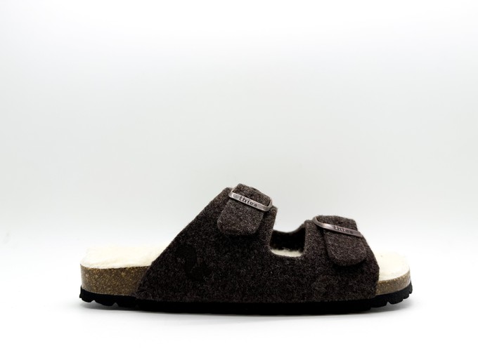 thies 1856 ® Recycled Wool Sandal marron from COILEX