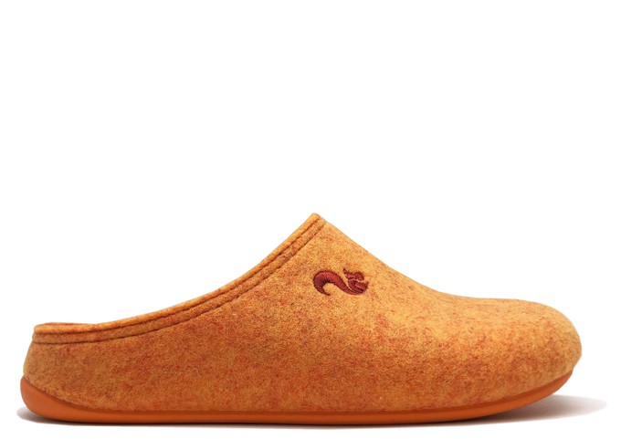 thies 1856 ® Recycled PET Slipper vegan orange (W/M) from COILEX