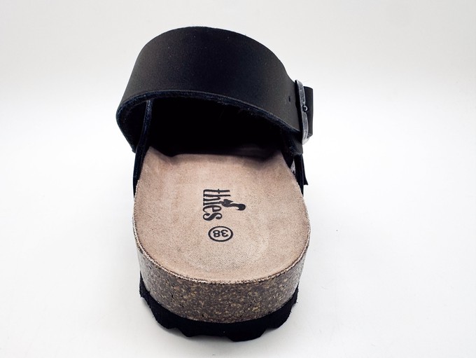 thies 1856 ® Eco Bio Backstrap Clog vegan obsidian grey from COILEX