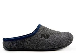 thies 1856 ® PET Piping Slipper vegan dark grey navy from COILEX