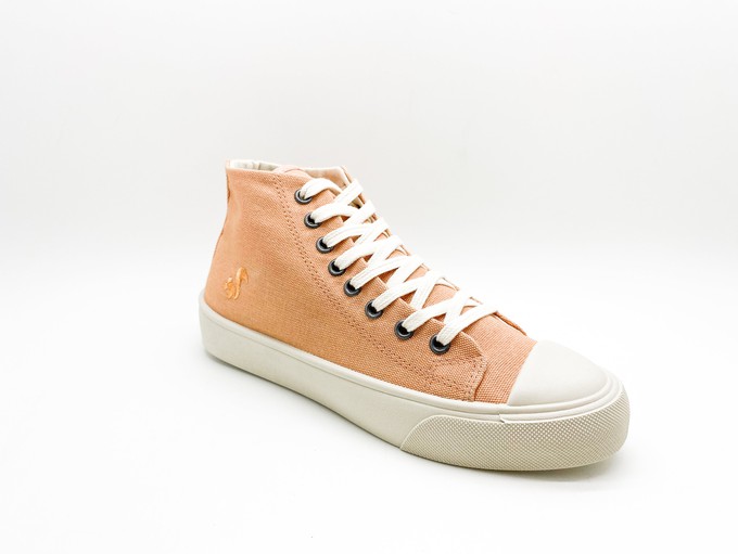 thies ® Natural Dye Cup Hi Sneaker vegan apricot (W/X) from COILEX