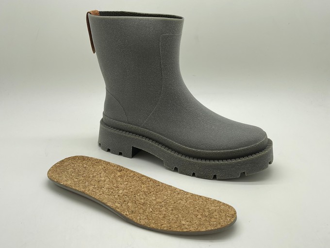 nat-2™ Bio Boot grey green vegan (W) | 100% waterproof biodegradable rainboots from COILEX