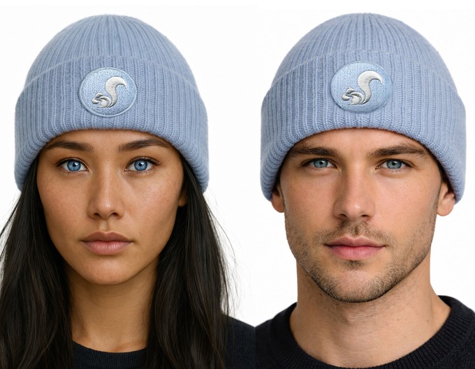 thies Eco Wool Beanie blue fog from COILEX