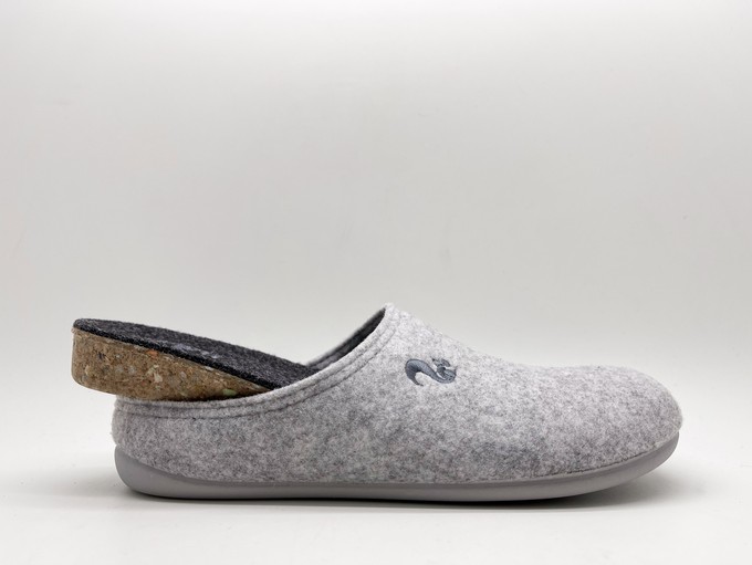 thies 1856 ® Recycled PET Slipper vegan stone grey (W/M/X) from COILEX