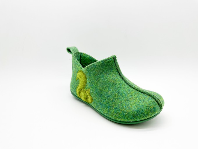 thies 1856 ® Kids PET Slipper Boot vegan green (K) from COILEX