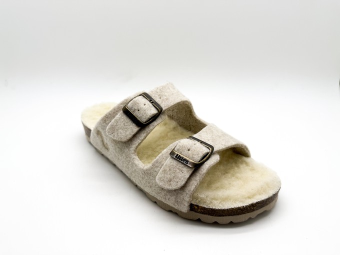 thies 1856 ® Recycled Wool Sandal beige from COILEX