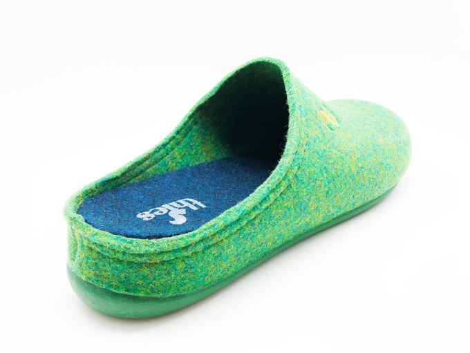thies 1856 ® Recycled PET Slipper vegan verde green from COILEX