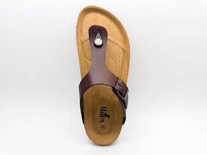thies 1856 ® Eco Leather Thong Sandal dark brown (W/M/X) from COILEX