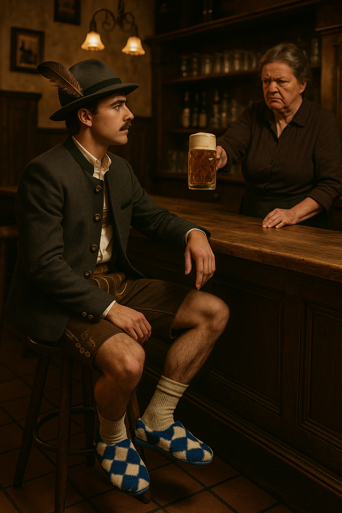 thies 1856 ® x Wolpertinger ™️ Rec Royal Bavarian Aprés Slipper blue from COILEX