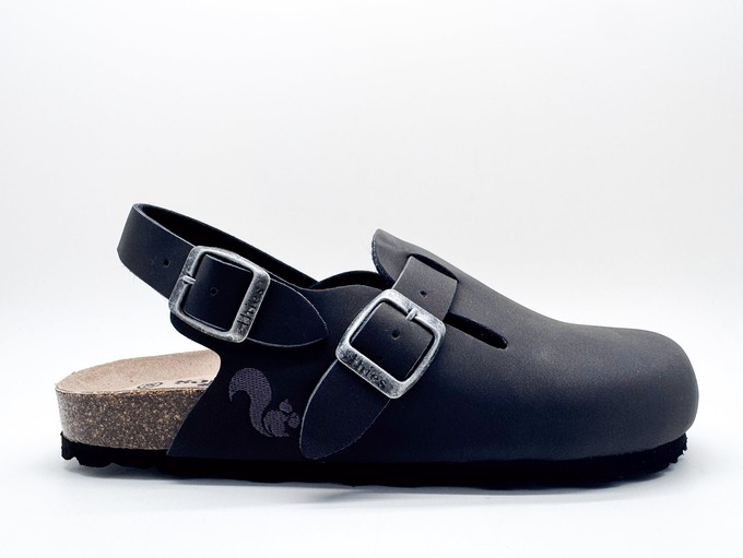 thies 1856 ® Eco Bio Backstrap Clog vegan obsidian grey from COILEX